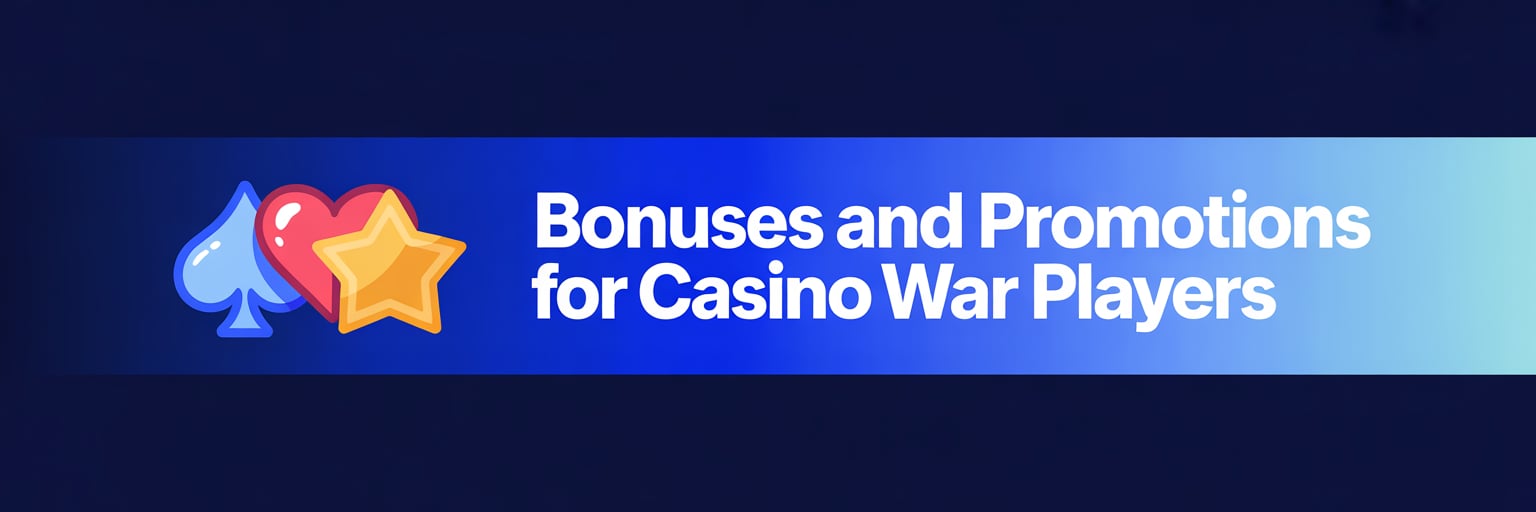 Bonuses and Promotions for Casino War Players